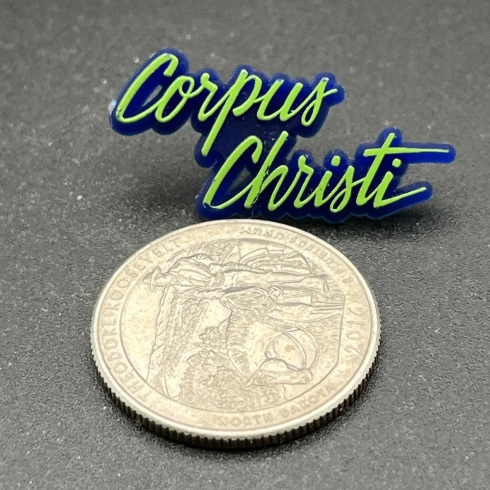 Corpus Christi Texas Plastic Lapel‎ Hat Pin